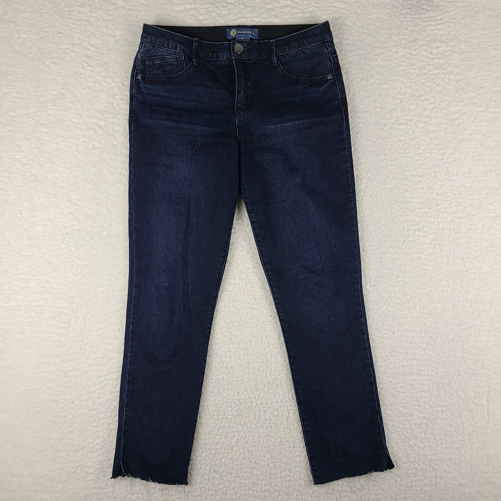 Democracy Jeans Womens 6‎ Ab Solution Skinny Dark Wash Blue